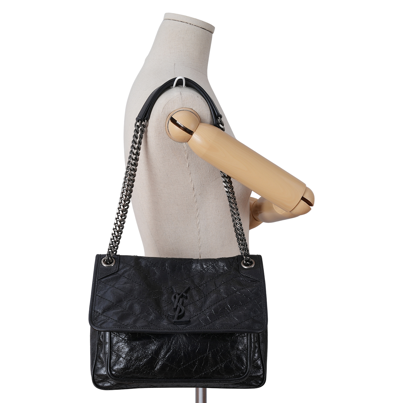 YVES SAINT LAURENT(USED)생로랑 498894 니키 미디움 체인 백
